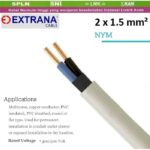 Kabel Listrik Cable 2x1.5mm2 NYM 50 Meter Extrana