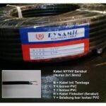 Kabel Listrik Cable 2x1.5mm2 NYYHY Dynamic 50 Yard Serabut 45 Meter
