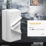 Heavy Duty Isolator Switch Saklar Waterproof WPT63 Boss 3Pole 440V 63A